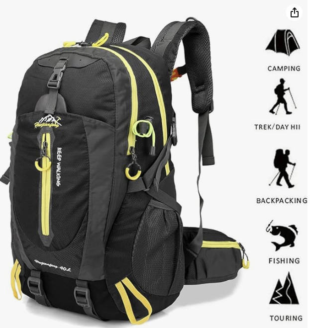 Backpacks, Bags & Briefcases 40L Unisex Water Resistant Travel